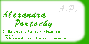 alexandra portschy business card